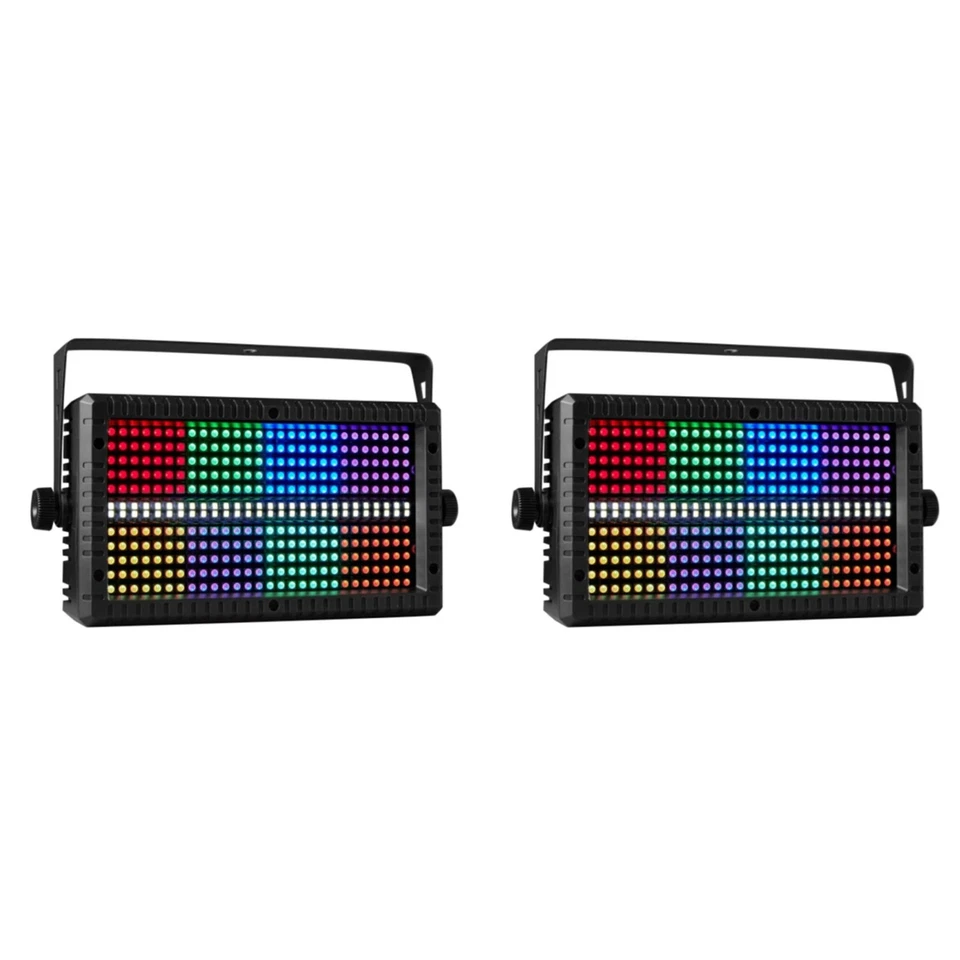 2X 60W Mni LED Estroboscópico RGB 3 en 1 8 Particiones + 8000K 4Particiones Sup1273 - Imagen 1 de 4