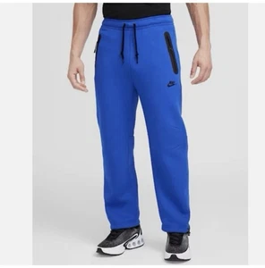 Pantalones de chándal Nike Tech polar dobladillo abierto azul negro HJ6533-480 para hombre 3XL (F4) - Imagen 1 de 9