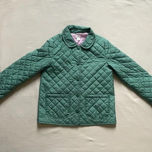 J. Crew Factory Girls Size Medium Collared Light Green Lightweight Barn Jacket - Picture 1 of 7