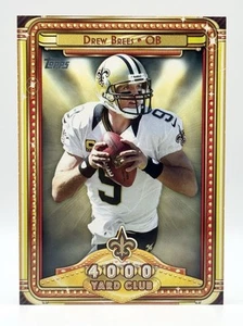 2013 Topps 4000 Yard Club #1 Drew Brees New Orleans Saints - Picture 1 of 2