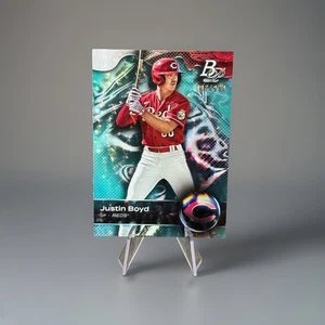 2023 Bowman Platinum - Top Prospects Justin Boyd #TOP-65 Aqua Ice Foil /250 (RC) - Picture 1 of 4