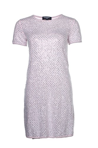 CHANEL Abito Rosa Con Strass Femmina Rosa 34