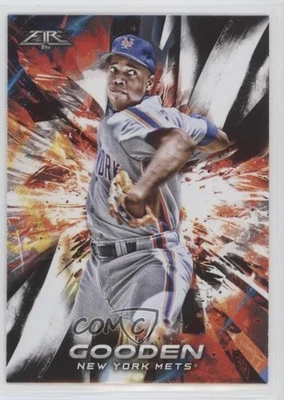 2018 Topps Fire Dwight Gooden #3 - Image 1 of 2