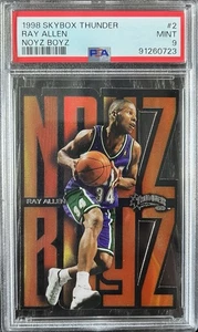 1998 Skybox Thunder Noyz Boyz #2 Ray Allen Milwaukee Bucks PSA 9 MINT - Picture 1 of 2
