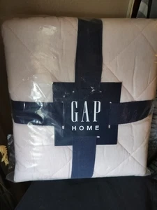 Gap Home Bio-Baumwolle gewaschen ausgefranster Rand gesteppt Standard Neu mit Etikett Rouge Pink - Bild 1 von 4