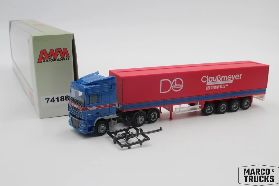 AWM DAF XF 105 SC semi-trailer truck 3-axle/4-axle "Clausmeyer Dortmund" 74188 1 - Image 1 of 1