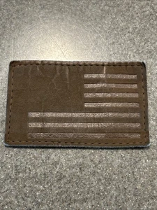 "Parche de gamuza de cuero fieltro bandera de Estados Unidos coser 2 X 3 1/8"" único" - Imagen 1 de 4