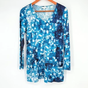 Top túnica J. Jill Pure Jill cintura imperio cosida dos bolsillos para mujer talla mediana - Imagen 1 de 10