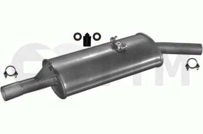Silencieux Arriere+ pour VW PASSAT PASSAT/SANTANA SANTANA 81-88 - Photo 1/1