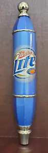 Vintage Miller Lite True Pilsner Blue Logo 11-3/4" Beer Keg Pub Bar Tap Handle - Picture 1 of 7