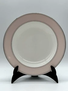 Waterford Monique Lhuillier Dentelle Blush Rim Soup Plate NEW - Picture 1 of 2