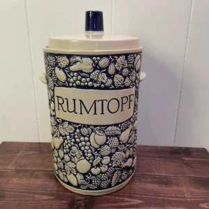 MARZI REMY Vintage RUMTOPF Obst Aufbewahrung STEINZEUG TOPF (3041) groß Germany 7L Dose - Bild 1 von 10
