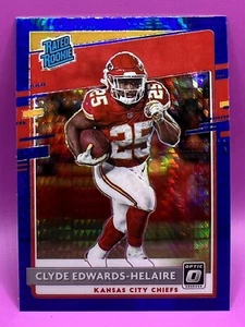 Clyde Edwards-Helaire 2020 Donruss Optic Rated Rookie #171 azul Hyper Prizm - Imagen 1 de 2