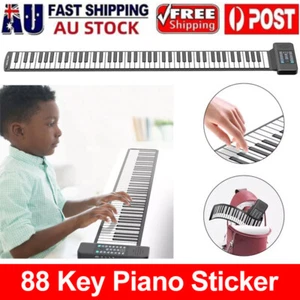 Keyboard 88Key Roll Up Piano Portable W/ Sustain Pedal Kids AU - Picture 1 of 15