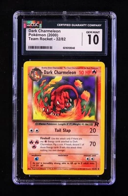 Dark Charmeleon 32/82 Team Rocket Set Pokemon 2000, CGC 10 - Image 1 of 2
