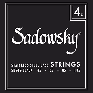 Sadowsky SBS45-1 schwarzes Etikett Edelstahl Basssaiten; Messgeräte 45-105 - Bild 1 von 1