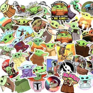 Neu 50x Graffiti Baby Yoda Aufkleber The Mandalorian Vinyl Kunst Laptop Aufkleber Dekor - Bild 1 von 18