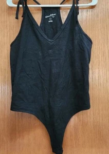 Body Universal Thread para mujer XS negro correa de espagueti camiseta sin mangas tanga a presión - Imagen 1 de 1