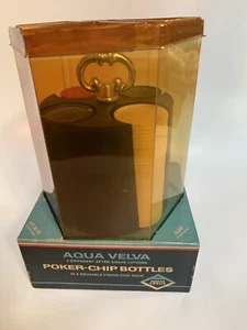 Aqua Velva After Shave Poker Chip 4 Different Shaving Lotions Poker Chip Bottles - Picture 1 of 10