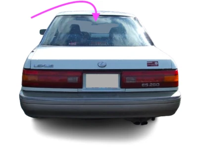 Se adapta a: Lexus ES250 1990-1991 sedán de 4 puertas ventana trasera con calefacción de vidrio Foto 1 de 4