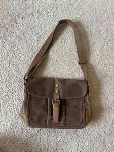 BRAND NEW Waxed Canvas Shoulder Bag, Crossbody, Messenger Bag - Picture 1 of 7