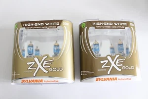 Sylvania Silverstar ZXE GOLD 9006 Headlight 2 Sets 4 Bulbs Total OPEN BOX 4/20 - Picture 1 of 8