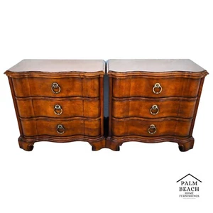 Pair Italian Bedside Chests Nightstands by CENTURY FURNITURE - Picture 1 of 12