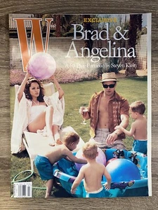 W Magazine ANGELINA JOLIE BRAD PITT Family 60-Page Exclusive July 2005 Fashion - Picture 1 of 2