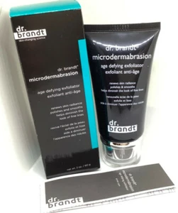 DR. BRANDT MICRODERMABRASION 2oz AGE DEFYING EXFOLIATOR NIB RENEWS SMOOTHS $79 - Picture 1 of 11
