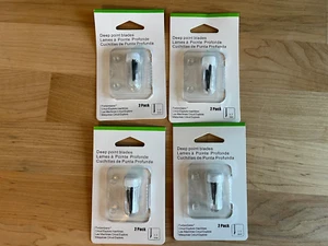Cricut Compatible Deep Point Replacement Blades - 2Pk Black 2003535 Lot of 4 New - Picture 1 of 2