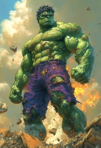 "Hulk 16" 13x19 Fine Art Print Limited to Only 20 Hand-Numbered Copies - Picture 1 of 1