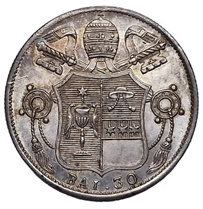 Stato Pontificio (Gregorio XVI) - 30 Baiocchi 1834 Roma - QFDC/FDC - Foto 1 di 2