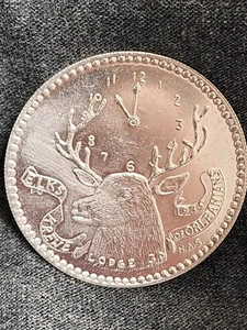 1971 Elks Krewe Mardi Gras Doubloon Delgado Museum (Silver Tone) - Bild 1 von 2