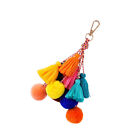  Vintage Colorful Keyring Bohemia Tassels Keychain Key Holder Bag Hanging