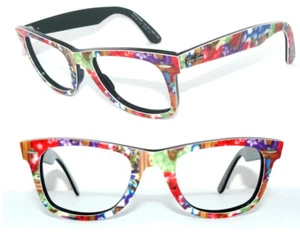 Ray Ban BRILLE SCHWARZ BLUMEN WAYFARER RB 2140 1137 MEGA 0205 SONNENBRILLE 2132 - Bild 1 von 6
