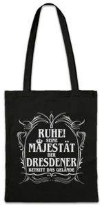 Seine Majestät Der Dresdener Hipster Bag Stofftasche Stoffbeutel DDR Elbe - Picture 1 of 1