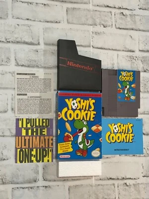 Nintendo Yoshi's Cookie Complete NES Game CIB PRISTINE Condition Oval Seal NICE - Image 1 of 4