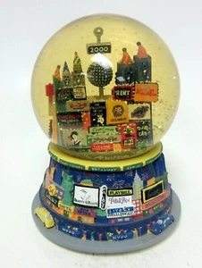 Globo de nieve de la ciudad de Nueva York 2000 - pies torres gemelas, espectáculos de Broadway - Imagen 1 de 1