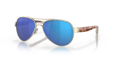 Gafas de sol Costa Del Mar Loreto para mujer oro rosa/azul polarizado espejo 580G 56 mm Foto 1 de 4