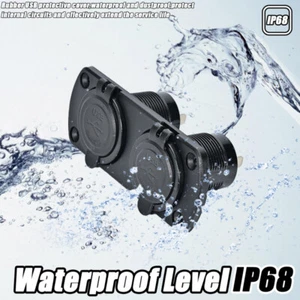 USB Charger Socket Car Socket Dual 12V Installation Vehicle Marine Universal DHL - Zdjęcie 1 z 14