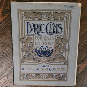 Oliver Ditson Company LYRISCHE EDELSTEINE für Bass und Bariton - Bild 1 von 5
