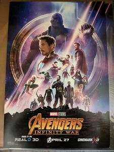 Avengers Infinity Wars Movie Poster 13 x 19 inches authentic - Picture 1 of 1