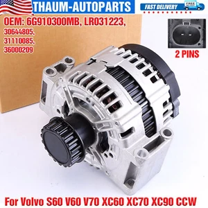 Alternator 180A 12V W/ Decoupler Pulley For Volvo S60 V60 V70 XC60 XC70 XC90 CCW - Picture 1 of 23