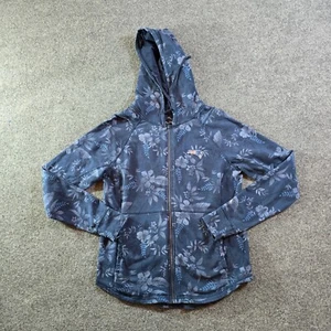 Tommy Bahama Jacket Womens Size Small Blue Floral Patriots Aloha Hoodie Sweatshi - Picture 1 of 9