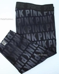 Pantalón Legging Victoria's Secret ROSA Ultimate Yoga Recortado Logotipo Gimnasio - Imagen 1 de 2