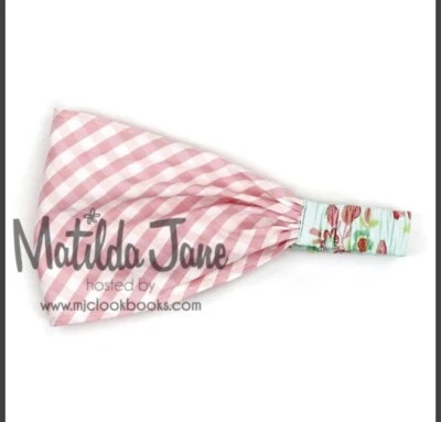 Diadema Matilda Jane Girls Hello Lovely Perfect Picnic Rosa Rayas Nueva con Etiquetas Foto 1 de 4