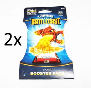 2 x Skylanders BattleCast 8-Card Booster Pack (Eruptor Cover) - Picture 1 of 1