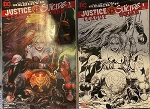DC Liga de la Justicia Escuadrón Suicida #1 Desconocido Exclusivo Variante Kirkham Color B/N - Imagen 1 de 1