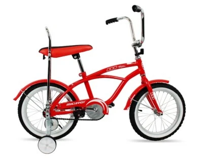 16" Kids Lowrider Coaster Brake Banana Seat Fenders Training Wheel RED Bicycle - Image 1 of 4
