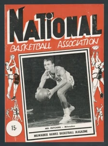 12/29/1951 PHILADELPHIA WARRIORS MILWAUKEE HAWKS PROGRAM FIRST YEAR WITH INSERT - Picture 1 of 2